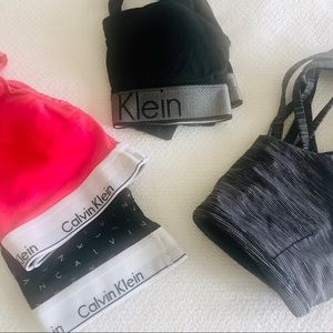 Calvin Klein sports bra bundles. Size S